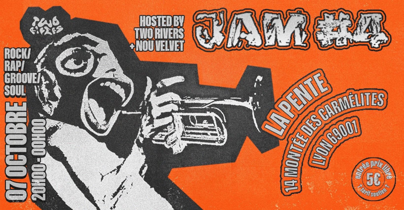 JAM #4 avec TWO RIVERS & NOU VELVET [rock / rap / groove